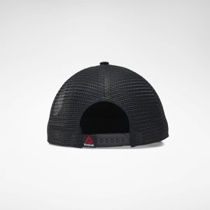 Reebok UFC Logo Trucker Mütze Damen - Schwarz - DE 914-UMW